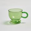 Color Glass Mug Small Tea Cup Coffee Mug  Tumbler Cups In Bulk Heat Resistant Glass Coffee Cup Drinkware Wholesale