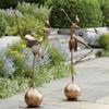 Can Stand Upright Metal Garden Statues Ornament Metal Garden Statues  Room Decoration