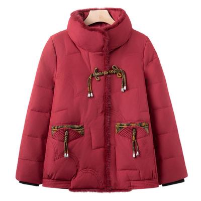 Зимняя мода для женщин среднего возраста Пуховик Женский среднего возраста и пожилой Мамы носят Толстый пуховик из белого утиного пуха Бабушка