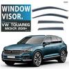 Rainwear Window Sun Visor Sun Rain Smoke For VW Touareg MK1 MK2 MK3 Window Visor Accessories Chrome Trim Bright Strip Shelters