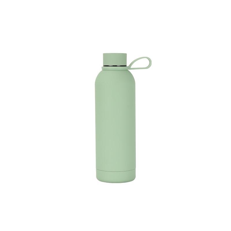 Stainless Steel USA Style Small Mouth Bottle Outdoor Sports Portable Thermos Cup Lifting Ring Water Bottle