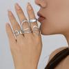 Yousheng 3/4 шт. нерегулярные открытые кольца минималистичные штабелируемые кольца женские геометрические костяшки пальцев кольца для подарков на день рождения и Рождество