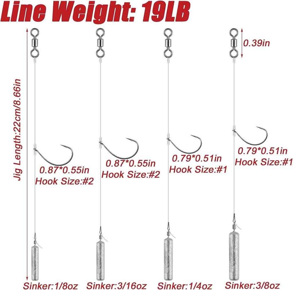 5 шт. оснасток Drop Shot с вращающимся вертлюжком, крючком, грузилом, грузилом, портативная оснастка для ловли окуня