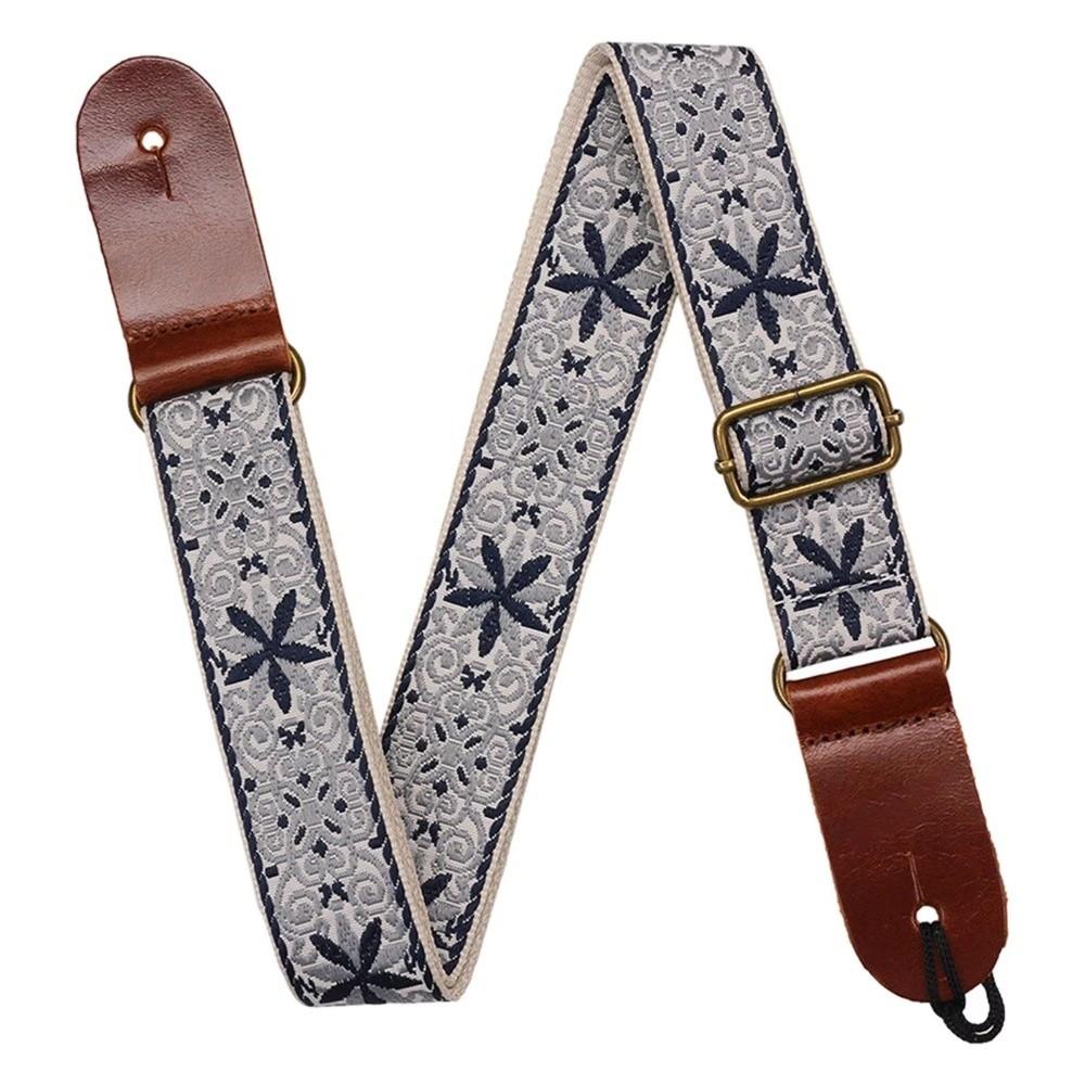 Adjustable Knitting Cotton Belt Bohemian Style Small Guitar Strap Guitar Strap Performance