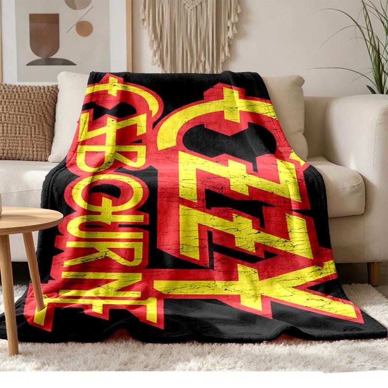 Ozzy Osbourne Soft and comfortable flannel Suitable for sofas living rooms outdoor camping travel and also makes a great anniversary gift