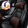 ГОРЯЧАЯ автомобильная подушка для шеи из искусственной кожи, поясничная поддержка для сиденья, память спинки, подголовник, подушка, автомобильный гаджет, аксессуары для интерьера