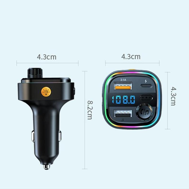 Bluetooth Handsfree FM-передатчик Автомобильная магнитола C26 Модулятор для автомобильной магнитолы MP3-плеер USB Адаптер супер быстрой зарядки Автомобильные аксессуары