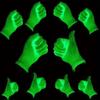 Флуоресцентные Зеленые Перчатки Светятся в УФ Неоновые Перчатки Неоновая Вечеринка Товары для вечеринки Светятся в УФ-Свете Тематическая Вечеринка Для Декора Дня Рождения