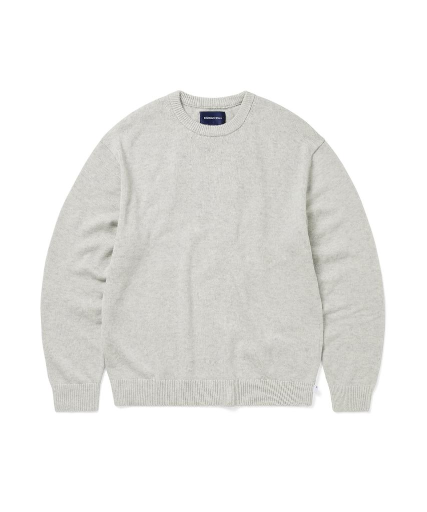THISISNEVERTHAT Fortuna N-Logo Sweater Heather Gray