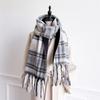 Warm Shawl Women Scarf Luxury Cashmere Winter Blanket Wraps Casual Plaid Print Pashmina Bufanda Travel Poncho Stoles Echarpe