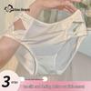 Cosmo Lady Women's Ice Silk Seamless Antibacterial Briefs (3-Pack)