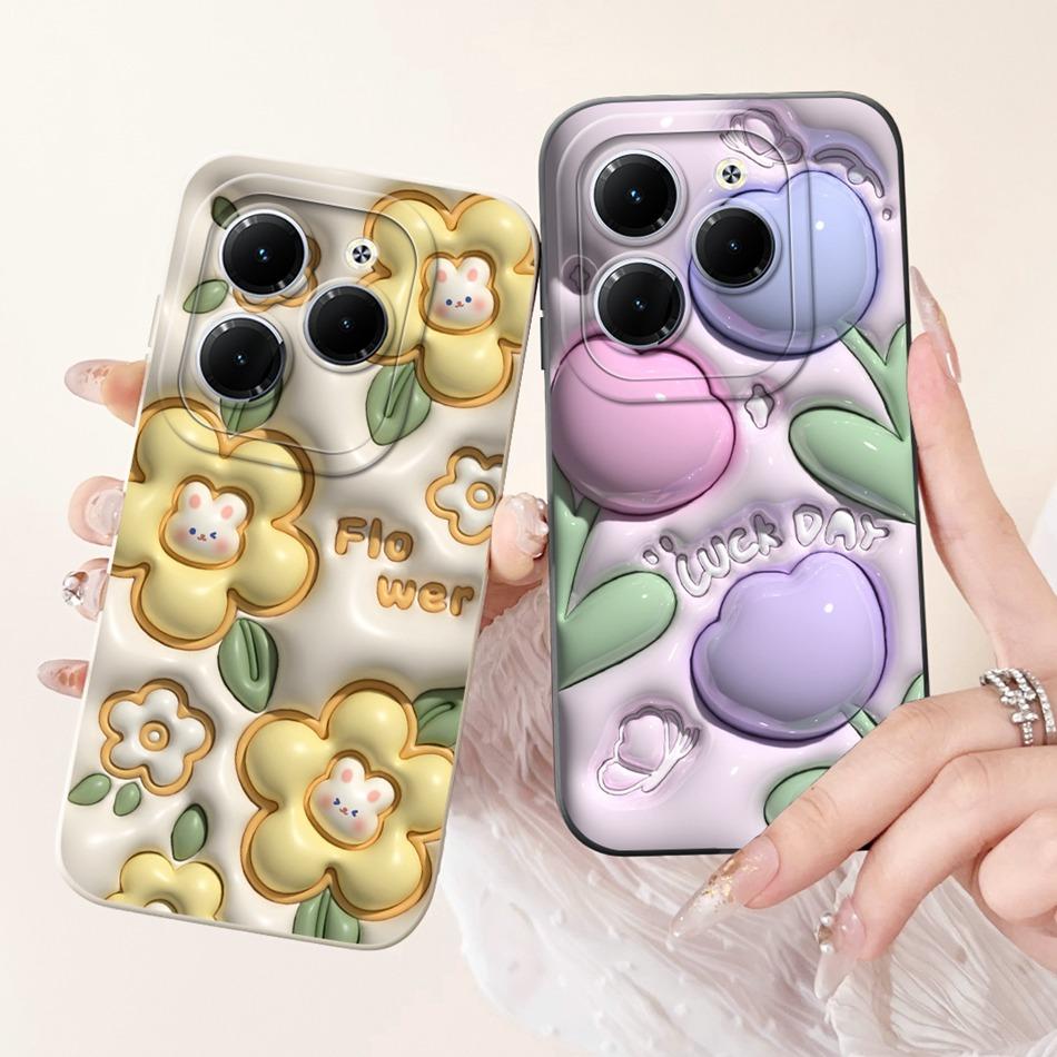 Чехол для Infinix Hot 40 Pro Hot 40 40i 40Pro Hot40 Hot40i Милый Мультяшный Панда Кролик Мягкий Силиконовый Ударопрочный Чехол для Телефона