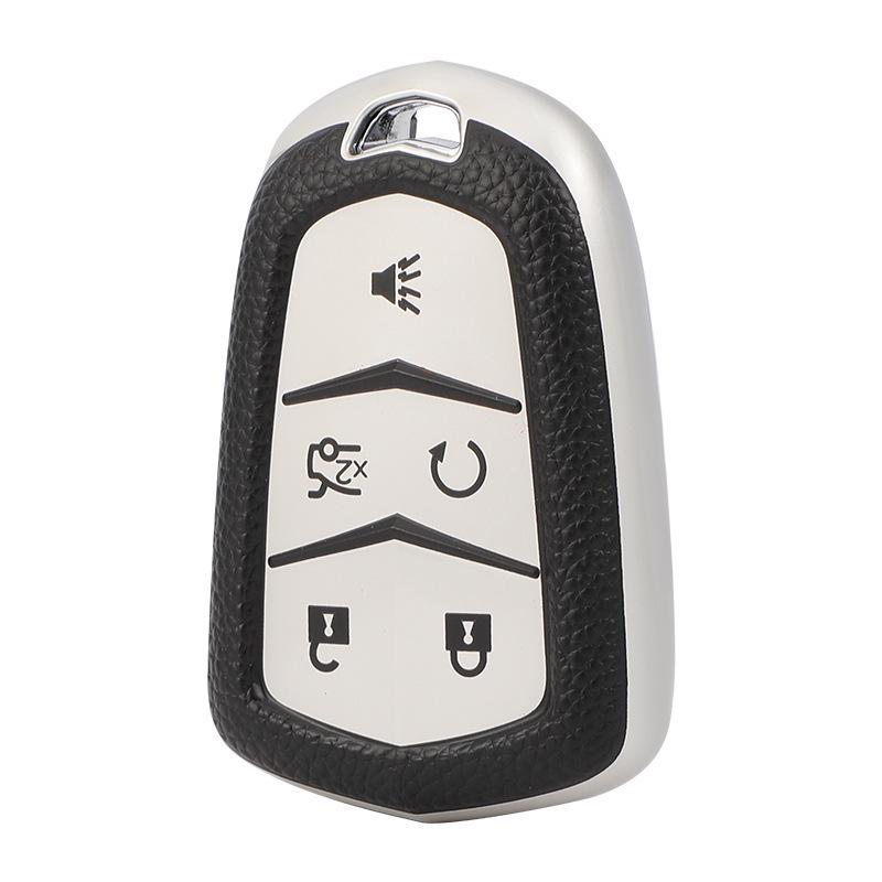 Чехол для ключей Cadillac для SRX, XTS, CTS, XT5, CT6, ATSL - Корпус автомобильного ключа с пряжкой