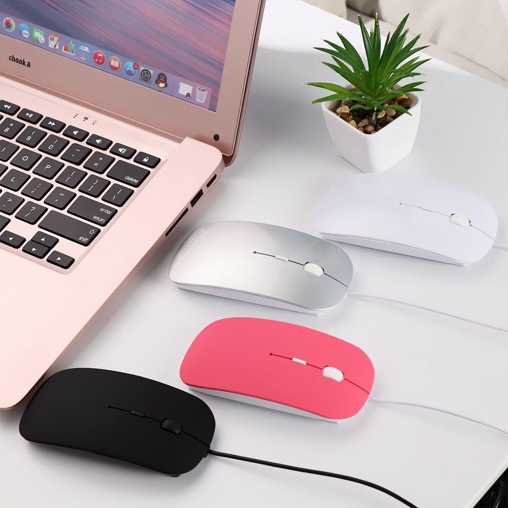 Fashion Ultra Thin 1600 DPI USB Wired Mouse Optical Mice