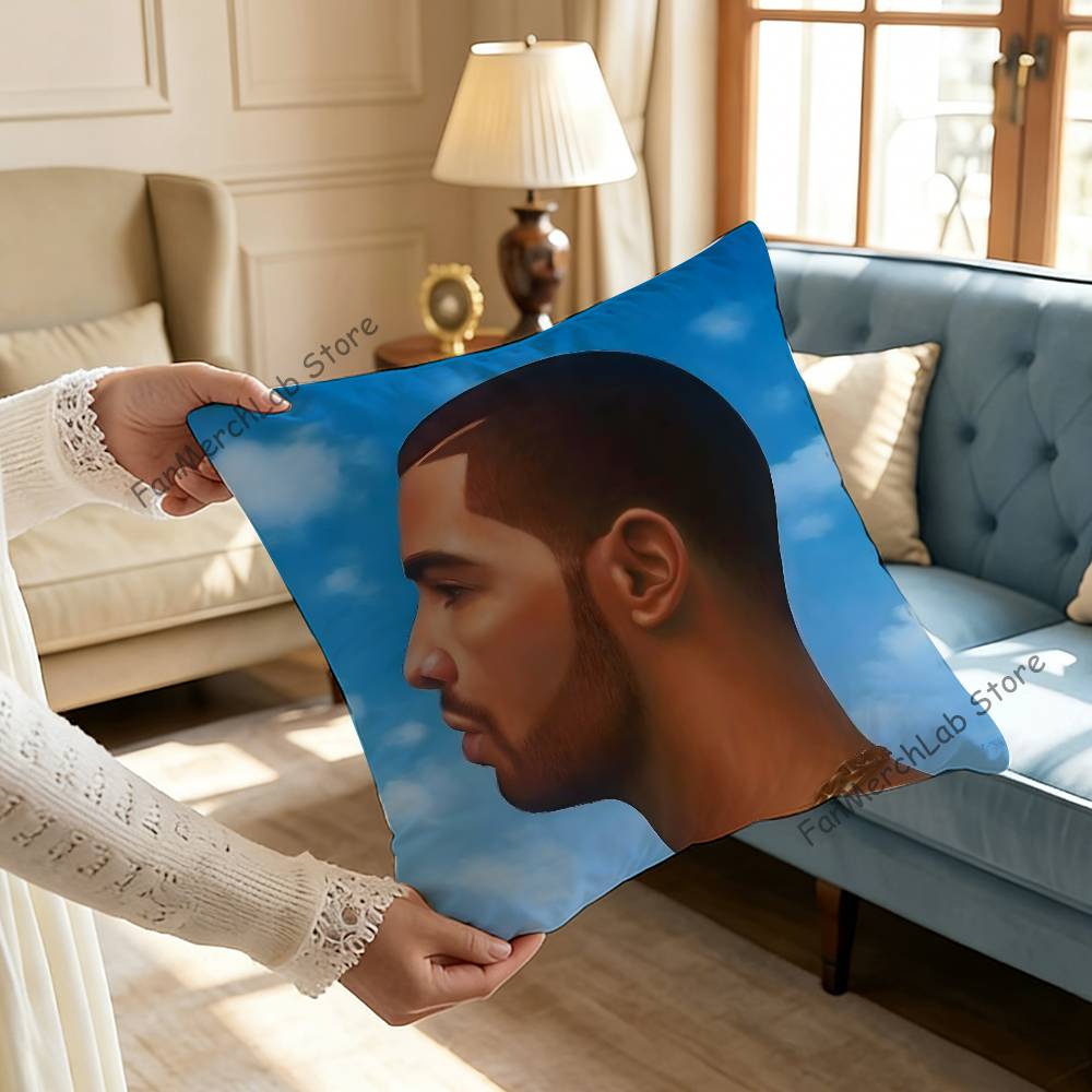 Rapper DDrake Pillowcase Pillowslip Cushion Plush Boys Girls Cartoon Anime Kawaii Decoration Kids Birthday Cute Gifts