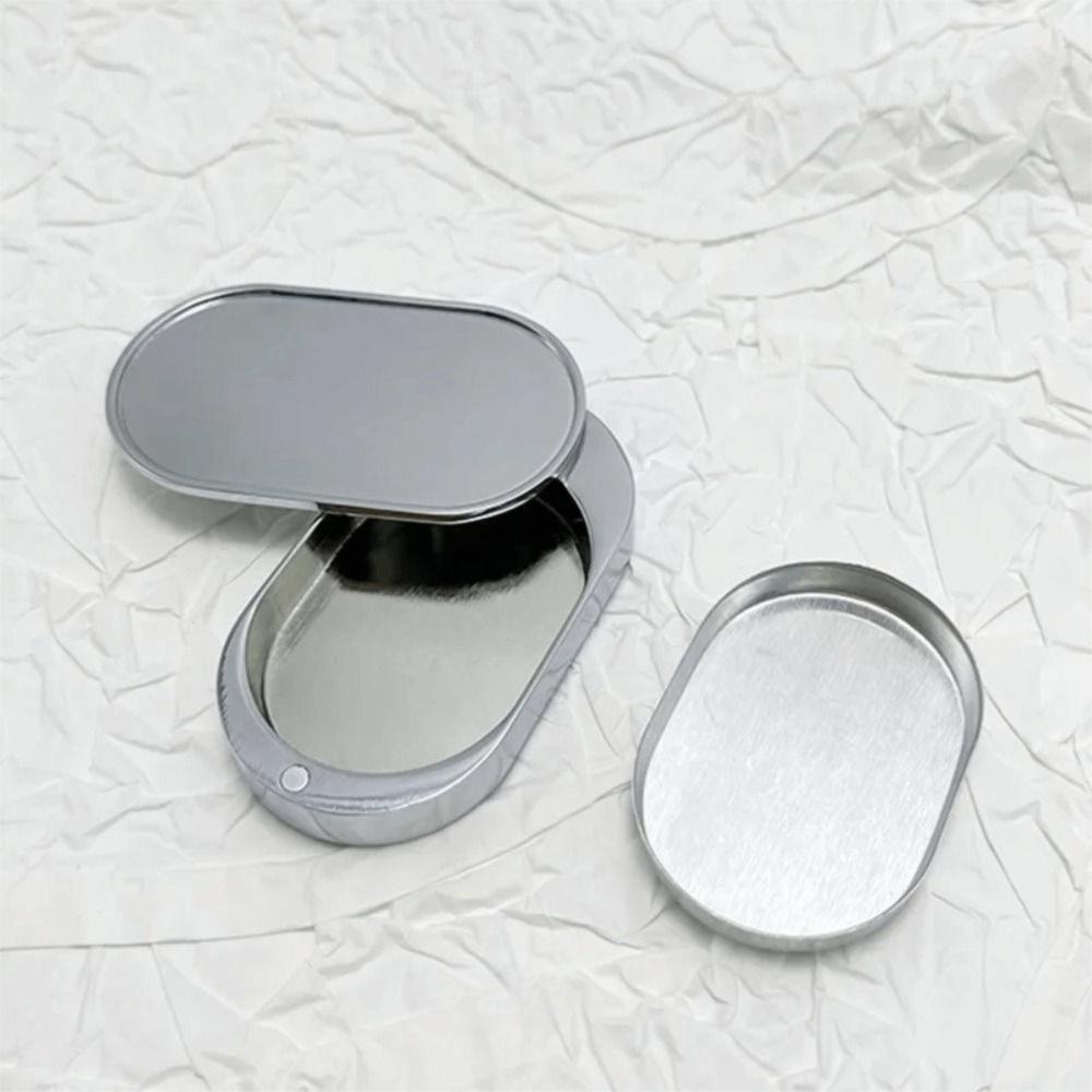 Mini Compact Size Slide Lid Balm Box Zinc Alloy Mini Fragrance Container DIY Custom Decoration
