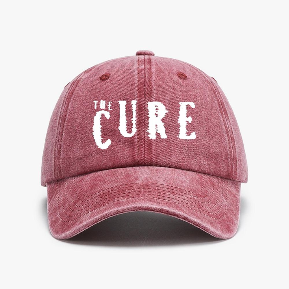 Кепка The Cure Стираная Джинсовая Кепка с Потертостями для Унисекс Летняя Женская Бейсболка Модная Повседневная Регулируемая Кепка Snapback