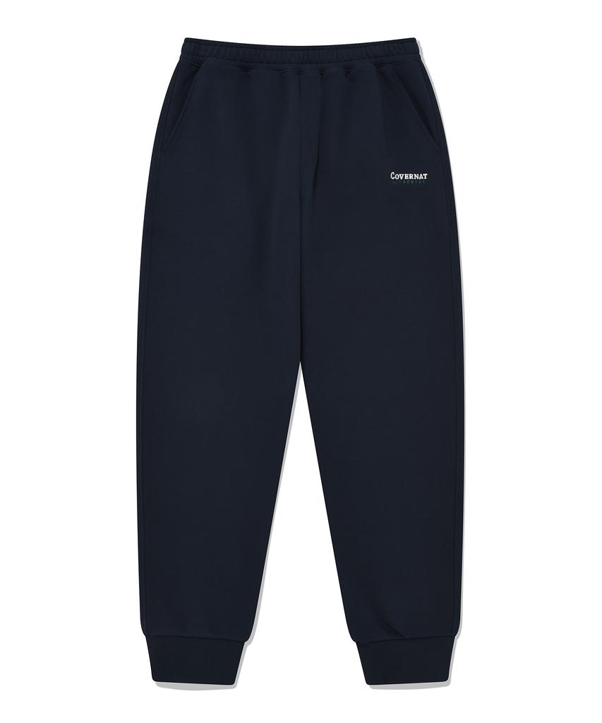 COVERNAT Authentic Logo Tapered Sweat Jogger Pants Navy