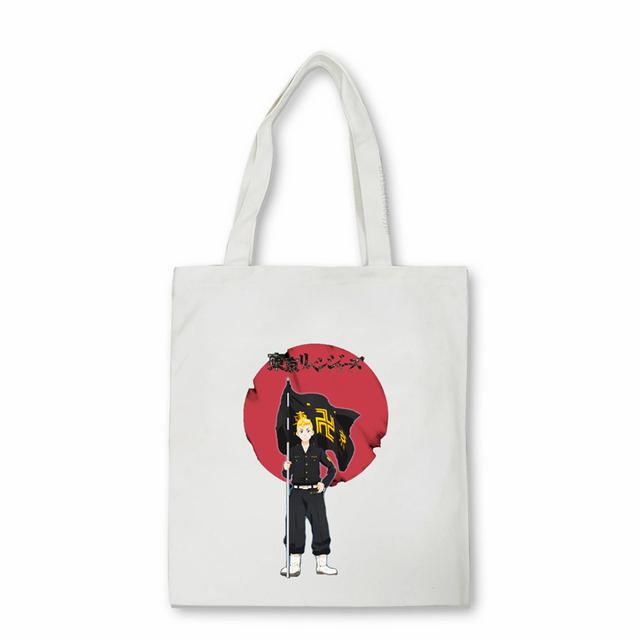 Аниме Токио Мстители Большая Сумка Холст Сумка На Ремне Эко Хип-Хоп Сумка Для Покупок Женская Сумка-тоут Harajuku Сумка-шоппер Женские Сумки