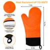 Double Layer Baking Gloves Heat-Resistant Silicone Gloves With Cotton Kitchen Oven Mitts Microwave Glove Non-Slip Pot Holders