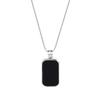 Dropshipping Gift CJH  S925 Pure Silver Rectangular Necklace, Women's Geometric Minimalist Light Luxury Accessory