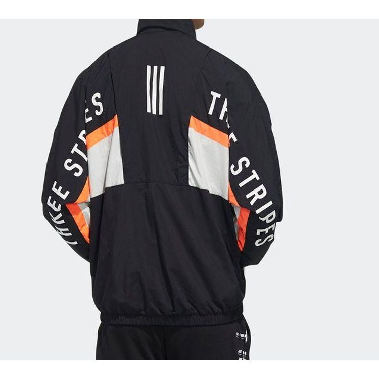 adidas Тканая куртка с воротником-стойкой на молнии Мужские куртки черные FM5455