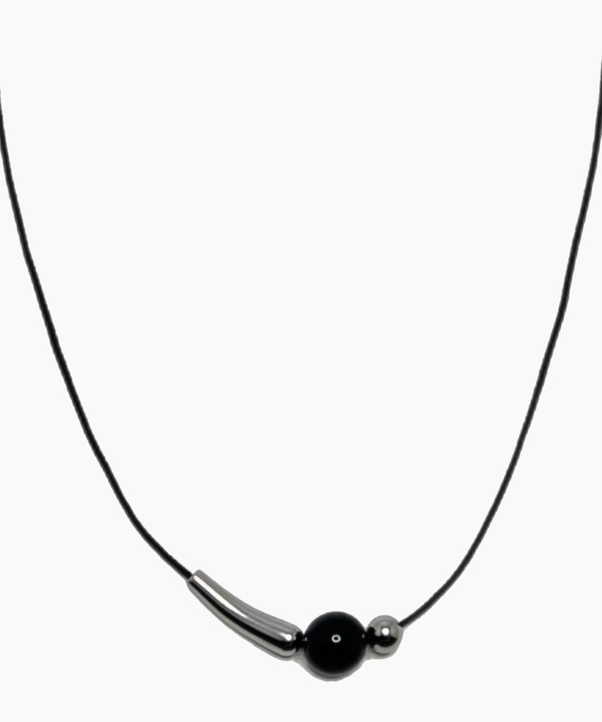 Сентябрь5 Смешанный Шар Кожаное Ожерелье