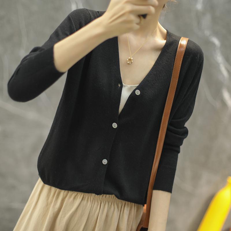 Женский шерстяной свитер Qinghe кашемир 50% шелк 50% шерсть осенне-зимний шерстяной кардиган мягкий и теплый