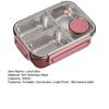 850ml Lunch Box Stainless Steel Bento Box for Adults Leakproof Stackable Lunch Container with Divided Compartments Easy to Carry Meal
