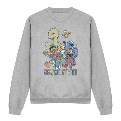 Sesame Street Unisex Adult Group Sweatshirt