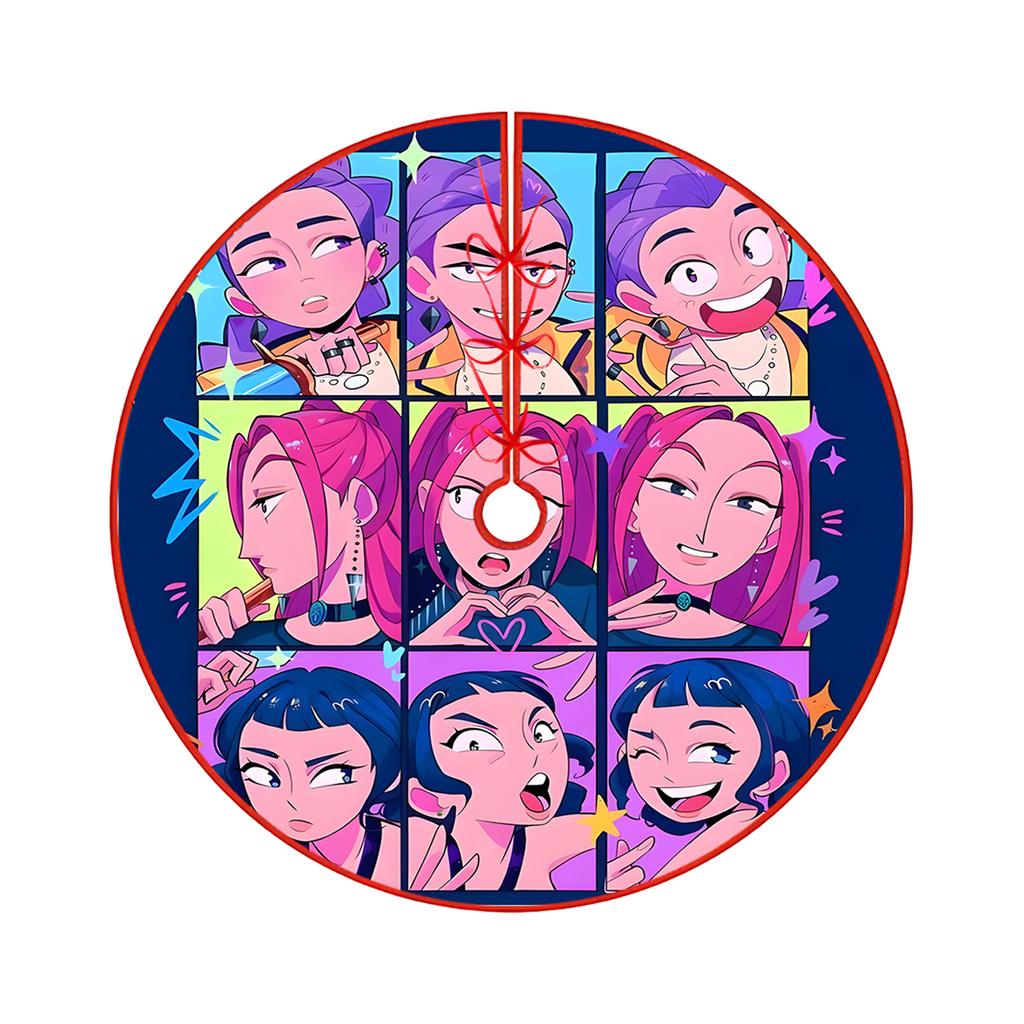 Christmas Tree Skirt Decoration For Home Xmas Tree Decorations Skirt Ornament Festive Holiday Party Decorations Indoor Outdoor