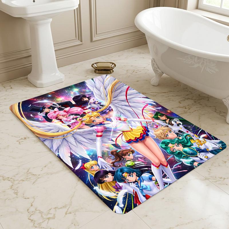Sailor Moon Living Room Nonslip Area Rug Soft Carpet For Bedroom Game Playroom Sofa Office Home Decor Doormat Christmas Gift C9302861