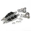 1 Pair 1 1/4" Universal Motorcycle Foot Pegs Highway Foot Pedal Engine Crash Bar Guard Footrest Clamp Mount for Harley Chopper