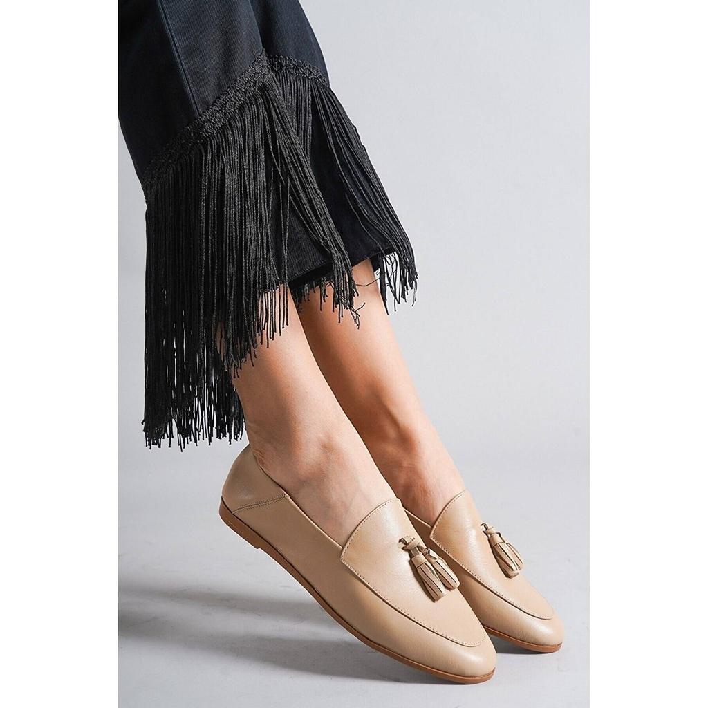 Женская мода из натуральной кожи коричневые кожаные мокасины повседневная обувь