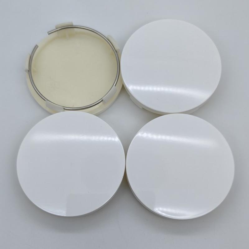 4 шт./лот 60 мм ABS Крышка центра ступицы колеса автомобиля Черный Серебристый Белый Медный Крышка от пыли для автомобильных дисков Колпаки Крышка центра ступицы