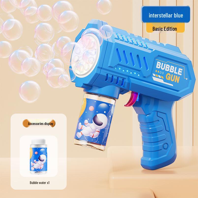 Ручная 10-дульная машина для выдувания пузырей Гатлинга – Автоматический пистолет для выдувания пузырей для детей