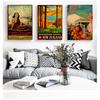 Vintage Wall Pictures Kraft Posters Coated Wall Stickers Home Decoration Kids Gift New Zealand Map Canvas Painting No Frame