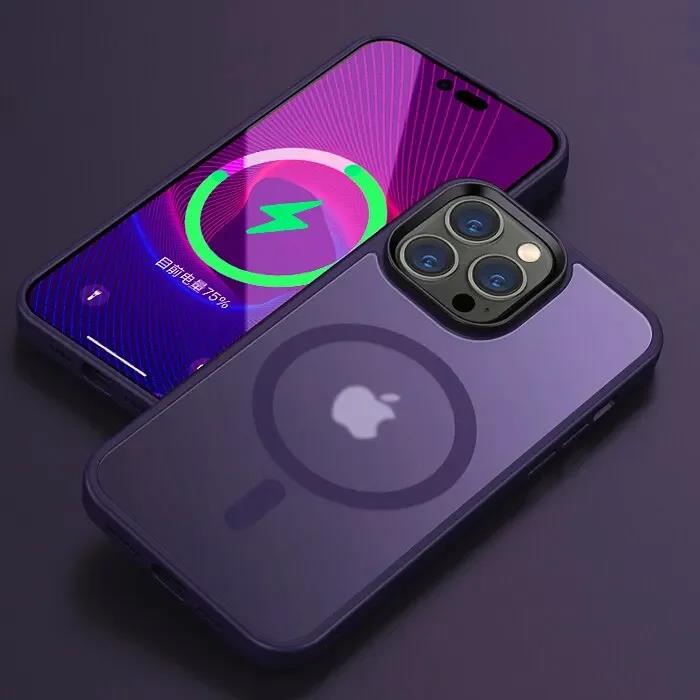 Роскошный матовый прозрачный чехол с магнитами MagSafe для iPhone 16 15 14 13 12 11 Pro Max 14 Plus, противоударная крышка для беспроводной зарядки