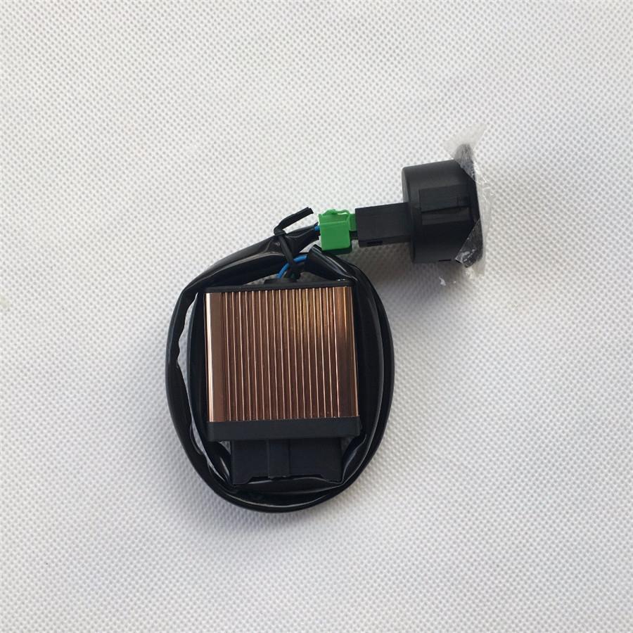 2 Seats Universal Two Seater Switch Carbon Fiber Heated Seat Heater Kit 5-Level 12V