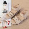 Spring and Summer Footwear Plus Size Sandals with Soft Wedges and Flat Bottom Plus Size Women's Shoes