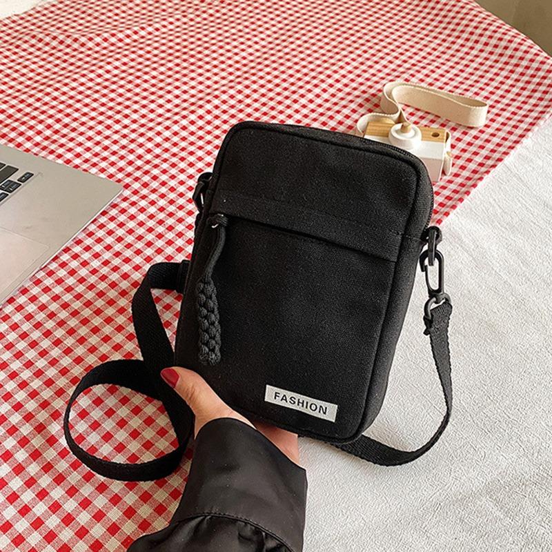 Многофункциональная холщовая сумка кроссбоди Женская модная сумка-мессенджер Студенческая мини повседневная спортивная на плечо