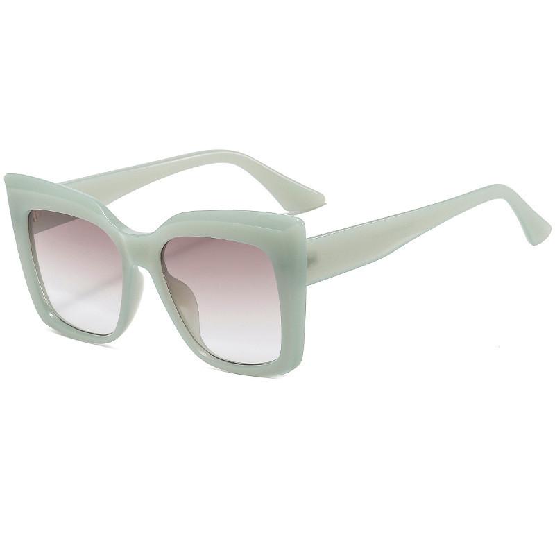 Geometric Frame Sun Glasses With Uv400 Coating For Outdoor Travel And Parties
