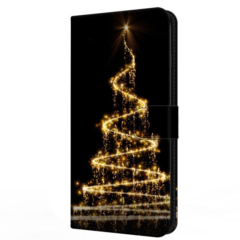 Чехол для Xiaomi Poco F7 F 7 с подставкой-книжка из кожи Merry Christmas Магнитный кошелек-защита Redmi Turbo 4 Pro