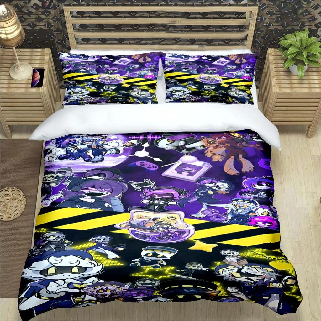 Fashion Hot Cartoon Murder Drone  Print Bedding Set Duvet Cover Comforter Bed  Youth Kids Girl Boys Luxury  Birthday Gift