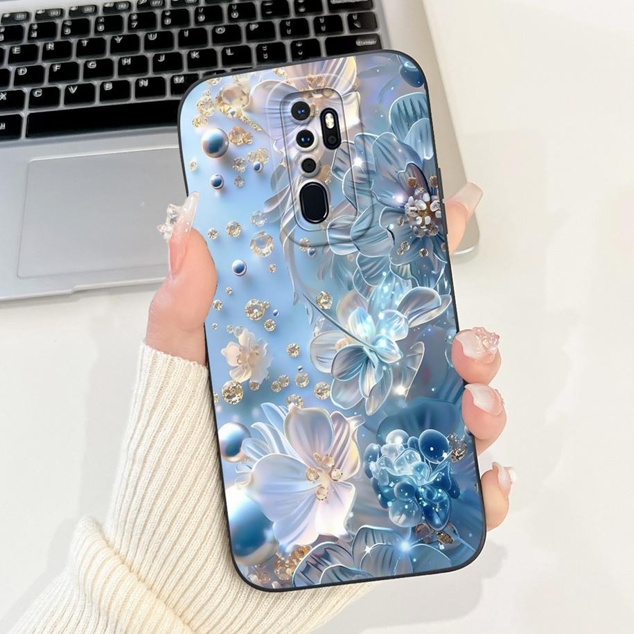 Чехол для OPPO A9 2020 Чехол A5 2020 Coque CPH1937 CPH1959 Capa Модный Цветочный Рисунок Ударопрочный Бампер Для OPPO A11 A11X Fundas
