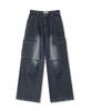 AVANDRESS Side Big Cargo Pants Cotton Black (B Type)