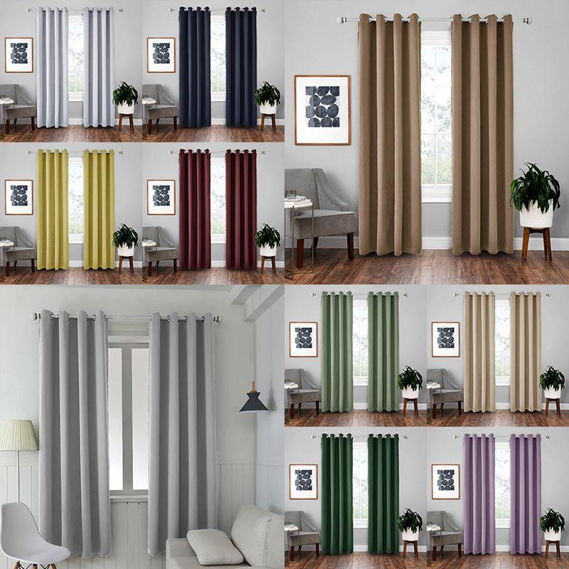 Стильная затемняющая штора для окна гостиной, длинная и мягкая панель
