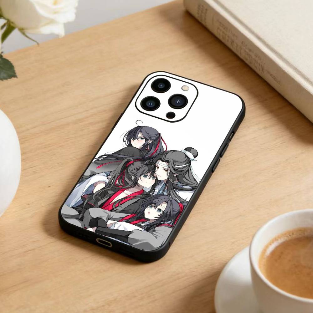 Чехол для телефона 'Грандмастер Демоническая Культивация' для iPhone 17, 16, 15, 14, 13, 12 Plus, Max, Мягкий Силиконовый Черный Чехол