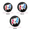 RFG3 4pcs 3D 56mm 60mm 65mm Car Wheel Hub Centre Cap For Buick Badge Emblem Hub Center Cover Car Logo Sticker Styling Accessories