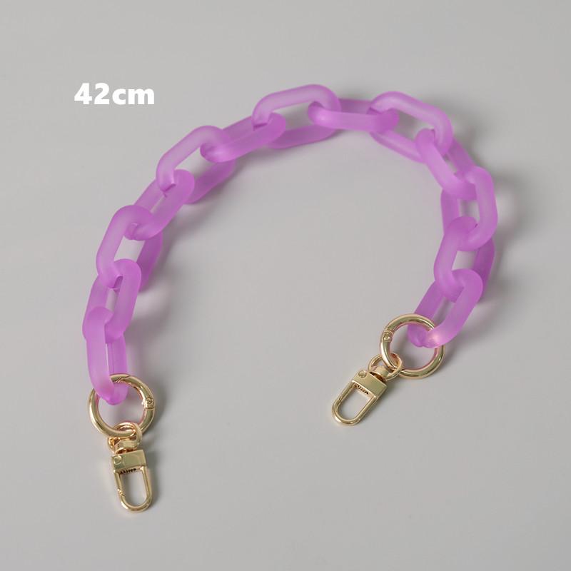 Новая модная женская сумка, аксессуар, съемные детали, сменная цепочка, милый матовый ремешок, женская акриловая цепочка на плечо с ручкой